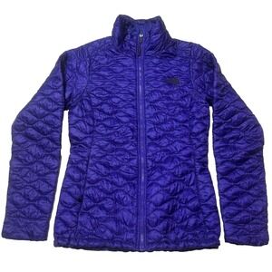 The North Face Womens Thermoball‎ Quilted Jacket Purple XS Lightweight Packable